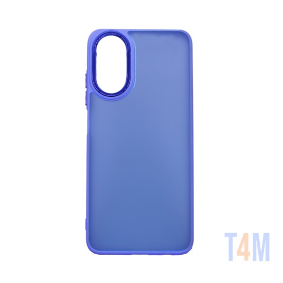 Capa de Silicone Transparente para Oppo A17 Roxo